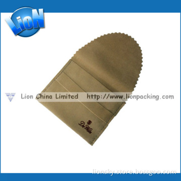 Soft Gift Flap Cover Lid Jewelry Velvet Pouch (L-115)